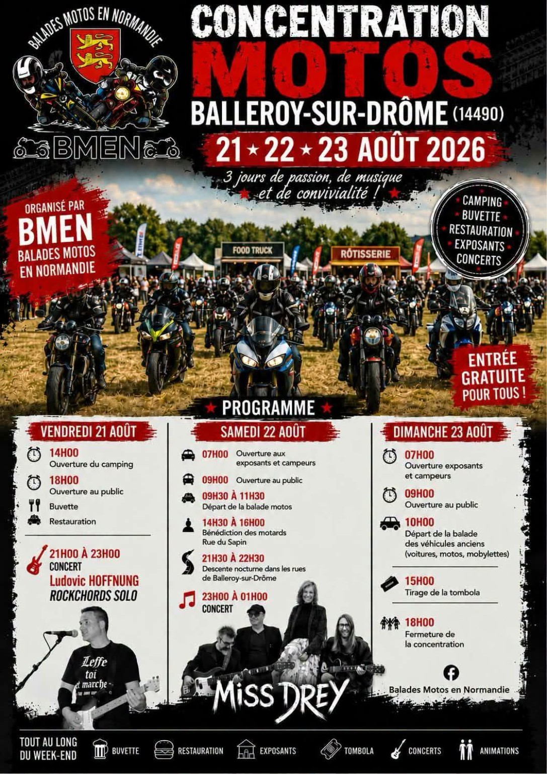 Événement 6ᵉ Concentration motos de Balleroy-sur-Drôme