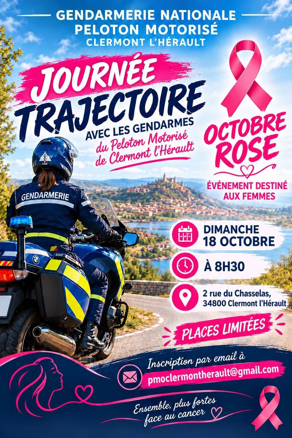 Événement Octobre Rose : maîtrise et sécurité moto au féminin