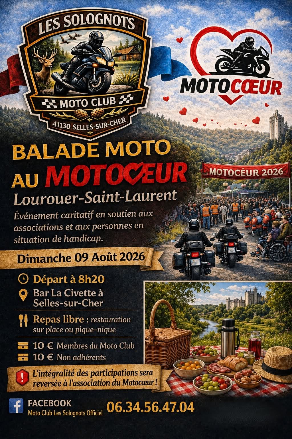 Événement Balade moto au Motocœur 2026